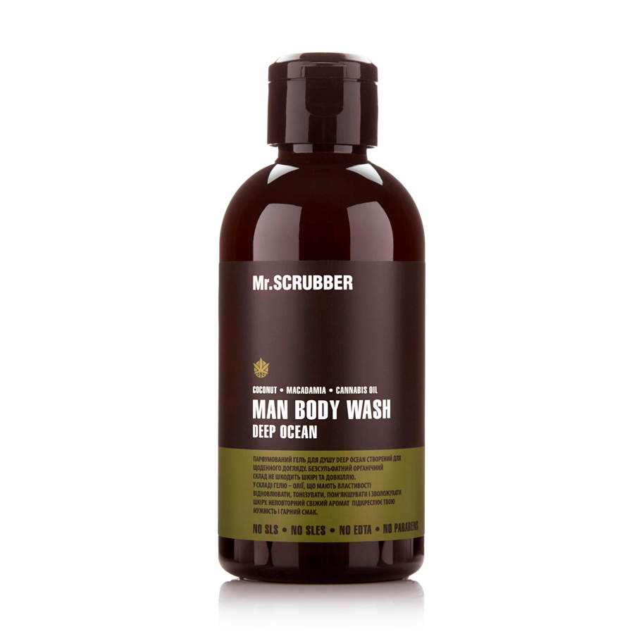 Парфумований гель для душу Mr. Scrubber Man  Body Wash Deep Ocean, чоловічий, 250 мл